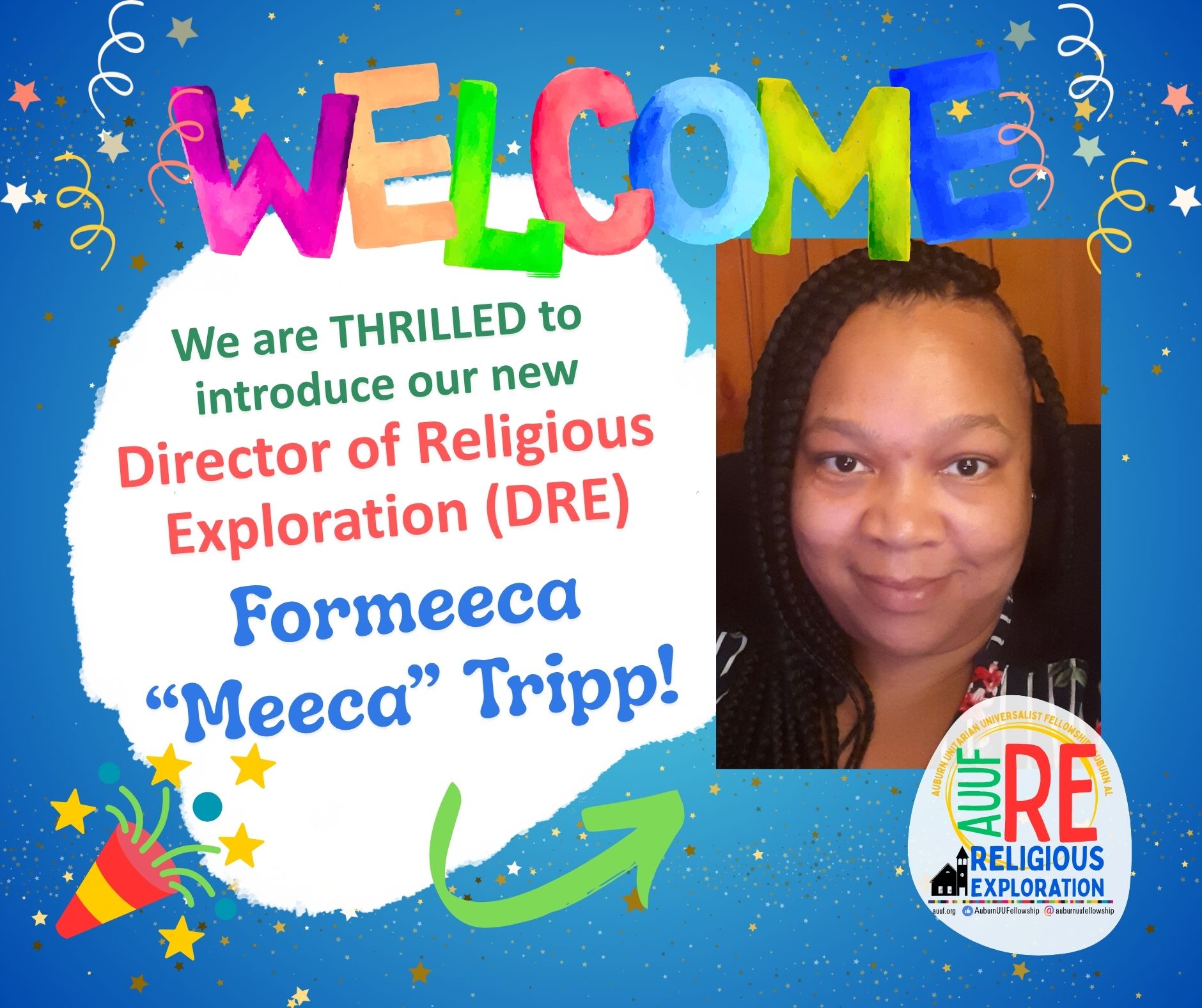 Formecca "Meeca" Tripp, Director of Religious Exploration
