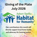 Giving of the Plate July 2026