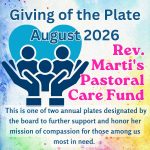 Giving of the Plate August 2026